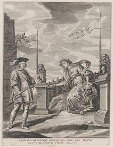 Plate 6: Ferdinand receiving the keys to the city of Ghent; from Guillielmus Becanus's Se..., 1636. Creator: Pieter de Jode II