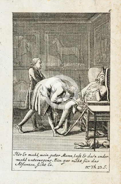 Plate 6 for J.G. Muller's 'Siegfried von Lindenberg', 1783. Creator: Daniel Nikolaus Chodowiecki.