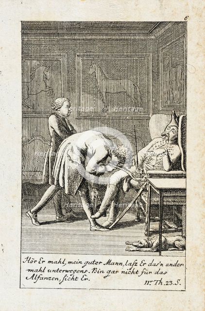 Plate 6 for J.G. Muller's 'Siegfried von Lindenberg', 1783. Creator: Daniel Nikolaus Chodowiecki.