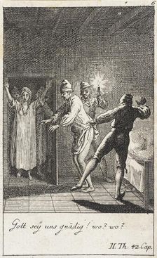 Plate 6 for Thomas Smollett's The Adventures of Peregrine Pickle 1785. Creator: Daniel Nikolaus Chodowiecki