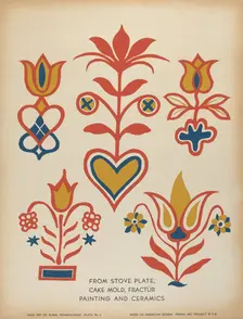Plate 6: From Portfolio "Folk Art of Rural Pennsylvania", c. 1939. Creator: Unknown