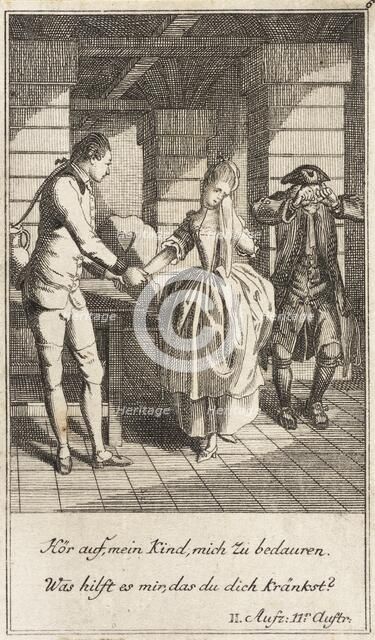 Plate 6 from The Deserter by Sedaine, 1775. Creator: Daniel Berger.