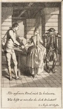 Plate 6 from The Deserter by Sedaine, 1775. Creator: Daniel Berger
