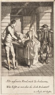 Plate 6 from The Deserter by Sedaine, 1775. Creator: Daniel Berger