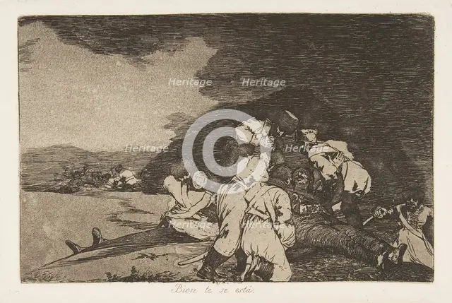 Plate 6 from 'The Disasters of War' (Los Desastres de la Guerra): 'It ser..., 1810 (published 1863). Creator: Francisco Goya.