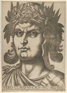 Plate 6: Nero with his head turned slightly to the right, from The Twelve Caesars 1610-40. Creator: Anon