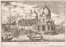 Plate 61: View of the customs house (Dogana da Mar) at the confluence of the Grand Canal a..., 1703. Creator: Luca Carlevarijs