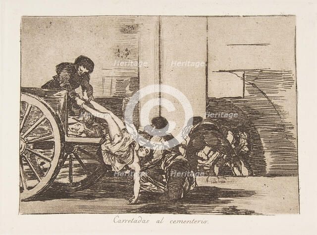 Plate 64 from 'The Disasters of War' (Los Desastres de la Guerra): 'Ca..., 1811-12 (published 1863). Creator: Francisco Goya.