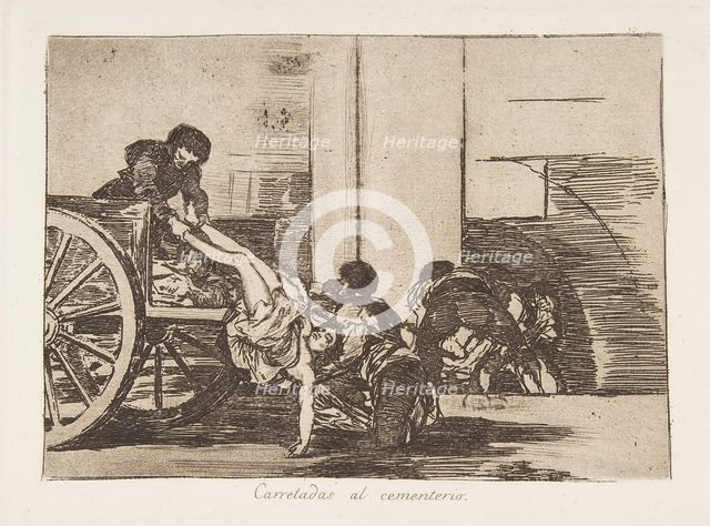 Plate 64 from 'The Disasters of War' (Los Desastres de la Guerra): 'Ca..., 1811-12 (published 1863). Creator: Francisco Goya.