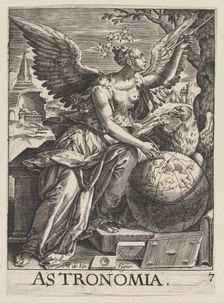 Plate 7: Astronomia, from The Seven Liberal Arts, ca. 1628-66., ca. 1628-66. Creator: Paul Fürst