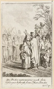 Plate 7 for Oliver Goldsmith's The Vicar of Wakefield 1776. Creator: Daniel Berger