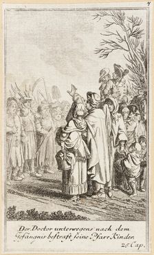 Plate 7 for Oliver Goldsmith's The Vicar of Wakefield 1776. Creator: Daniel Berger
