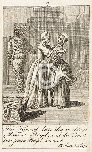 Plate 7 for Shakespeare's 'Macbeth', 1784. Creator: Daniel Nikolaus Chodowiecki.