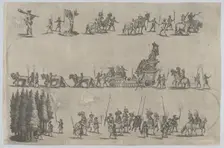 Plate 7 from Pietro Paulo Bissari, Antiopa, 1662. Creator: Mathäus Küsel