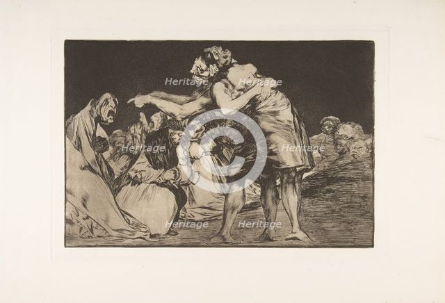Plate 7 from the 'Disparates': Disorderly Folly, ca. 1816-23 (published 1864). Creator: Francisco Goya.