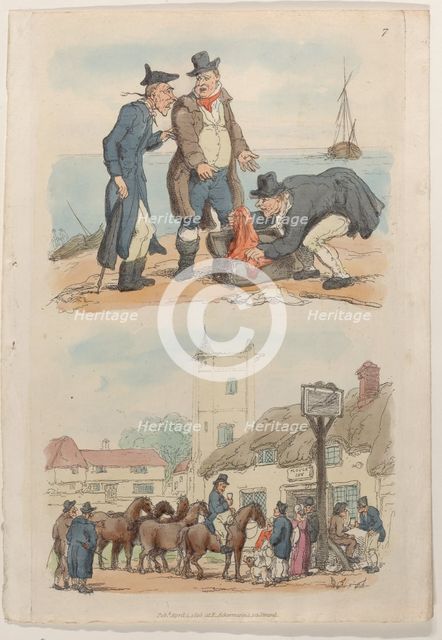 Plate 7, from "World in Miniature", 1816., 1816. Creator: Thomas Rowlandson.