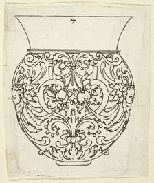 Plate 7, from XX Stuck zum (ornamental designs for goblets and beakers), 1601. Creator: Master AP