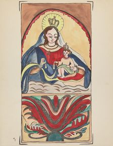 Plate 7: Our Lady of Mt. Carmel: From Portfolio "Spanish Colonial Designs of New Mexico", 1935/1942. Creator: Unknown