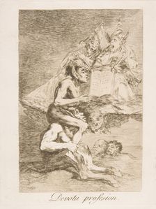 Plate 70 from Los Caprichos': Devout Profession (Devota profesion.), 1799. Creator: Francisco Goya