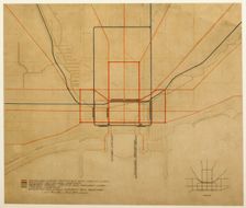 Plate 75 from The Plan of Chicago, 1909: Chicago. Diagram of the City, Showing Complete System... Creator: Daniel Burnham