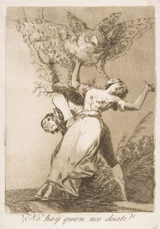 Plate 75 from Los Caprichos': Is there no one to untie us? (¿No hay quien nos desate?), 1799. Creator: Francisco Goya
