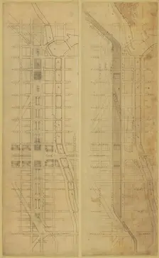 Plate 78 (2 Drawings) from The Plan of Chicago, 1909: Suggested Location and Arrangement of the... Creator: Daniel Burnham