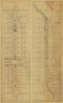 Plate 78 (2 Drawings) from The Plan of Chicago, 1909: Suggested Location and Arrangement of the... Creator: Daniel Burnham