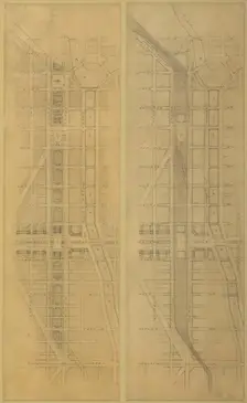 Plate 79 (2 Drawings) from The Plan of Chicago, 1909: Suggested Location and Arrangement of the... Creator: Daniel Burnham