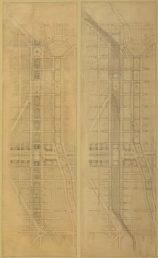 Plate 79 (2 Drawings) from The Plan of Chicago, 1909: Suggested Location and Arrangement of the... Creator: Daniel Burnham