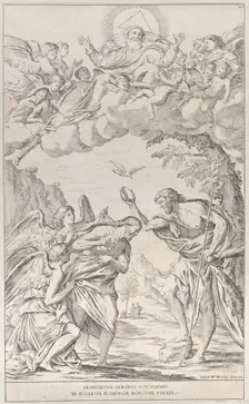 Plate 8: the Baptism of Christ, 1678. Creator: Giuseppe Maria Mitelli
