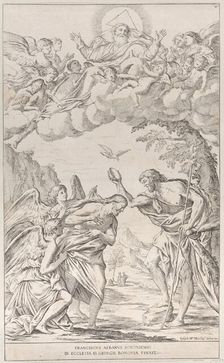 Plate 8: the Baptism of Christ, 1678. Creator: Giuseppe Maria Mitelli