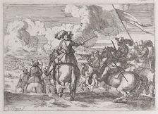 Plate 8: the march to the battlefield, 1635-60. Creator: Jacques Courtois