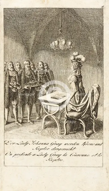 Plate 8 for 'History of the Middle Ages', 1793. Creators: Daniel Nikolaus Chodowiecki, Eberhard Siegfried Henne.