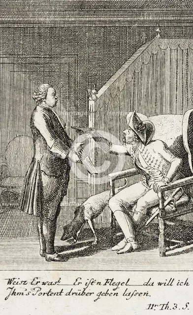 Plate 8 for J.G. Muller's 'Siegfried von Lindenberg', 1783. Creator: Daniel Nikolaus Chodowiecki.