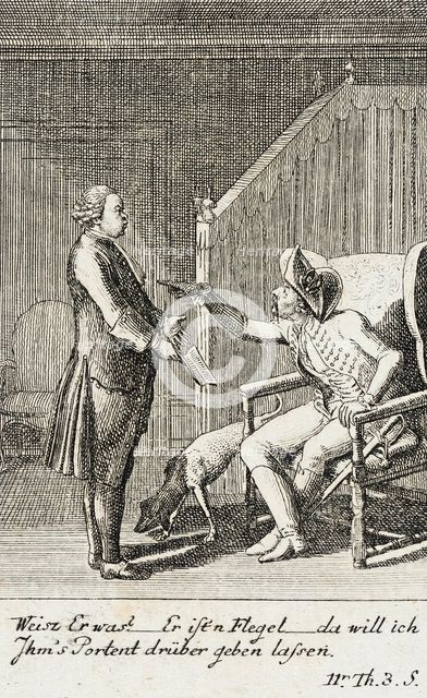 Plate 8 for J.G. Muller's 'Siegfried von Lindenberg', 1783. Creator: Daniel Nikolaus Chodowiecki.