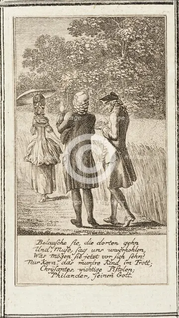 Plate 8 for 'Moral and Satiric Content', 1778. Creator: Daniel Nikolaus Chodowiecki.