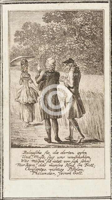 Plate 8 for 'Moral and Satiric Content', 1778. Creator: Daniel Nikolaus Chodowiecki.