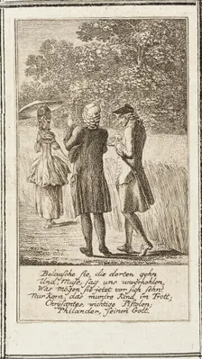 Plate 8 for Moral and Satiric Content 1778. Creator: Daniel Nikolaus Chodowiecki