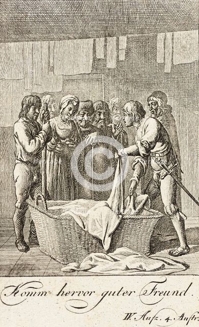 Plate 8 for Shakespeare's 'Macbeth', 1784. Creator: Daniel Nikolaus Chodowiecki.