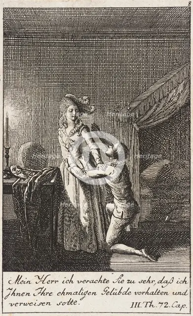 Plate 8 for Thomas Smollett's 'The Adventures of Peregrine Pickle', 1785. Creator: Daniel Nikolaus Chodowiecki.