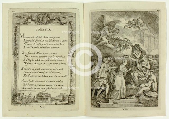 Plate 8, from Nella Venuta, 1764. Creator: Franz Edmund Weirotter.