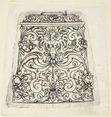 Plate 8, from twenty ornamental designs for goblets and beakers, 1604. Creator: Master AP