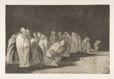 Plate 8 from the Disparates': The men in sacks, ca. 1816-23 (published 1864). Creator: Francisco Goya