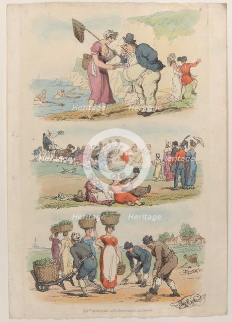 Plate 8, from "World in Miniature", 1816., 1816. Creator: Thomas Rowlandson.