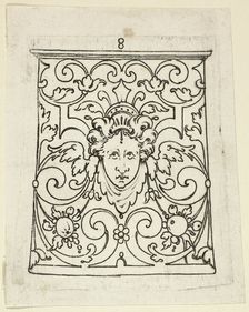 Plate 8, from XX Stuck zum (ornamental designs for goblets and beakers), 1601. Creator: Master AP