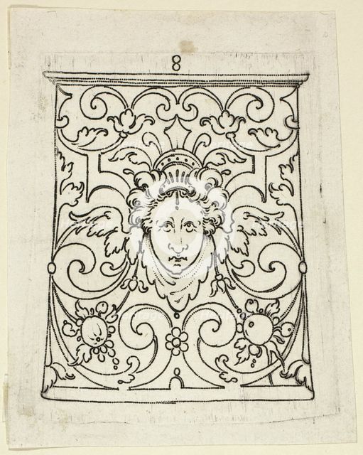 Plate 8, from XX Stuck zum (ornamental designs for goblets and beakers), 1601. Creator: Master AP.