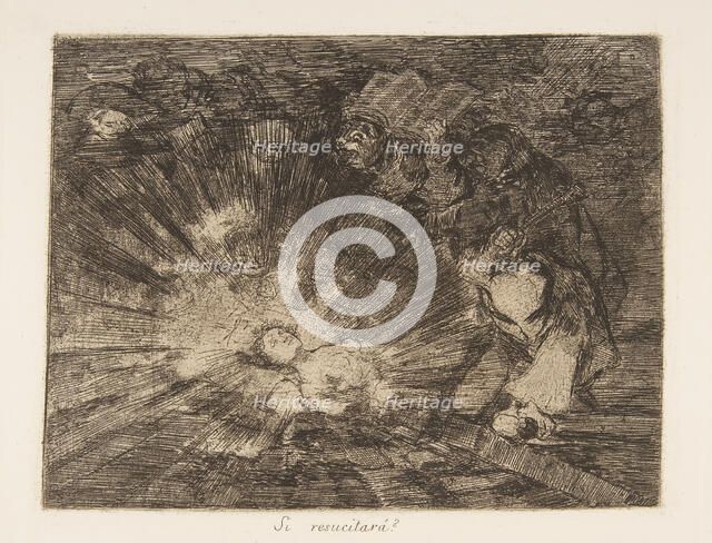 Plate 80 from 'The Disasters of War' (Los Desastres de la Guerra): 'Wil..., 1810-20, published 1863. Creator: Francisco Goya.