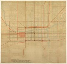 Plate 80 from The Plan of Chicago, 1909: Chicago. Diagram of City Center, Showing the Proposed... Creator: Daniel Burnham