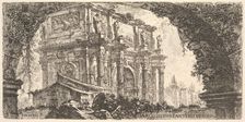 Plate 9: Arch of Constantine in Rome (Arco di Costantino in Roma), ca. 1748. Creator: Giovanni Battista Piranesi