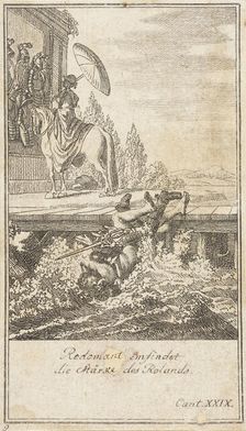 Plate 9 for Ariosto's Orlando Furioso 1772. Creator: Daniel Berger